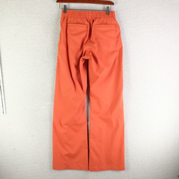 Outdoor Voices Pants Womens XS Orange Windbreaker Elastic Waist Pockets Athletic - Picture 3 of 10